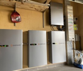 Installation de batteries Enphase 5P sur installation photovoltaïque existante